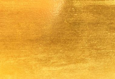 Parlak sarı yaprak altın folyo doku