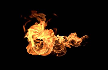 Alevler yanan ısı yangın.