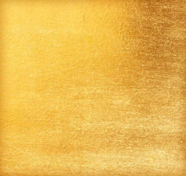 Brillante foglia giallo oro lamina texture — Foto Stock