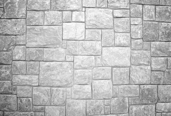 Pared de piedra Blanco y Negro — Foto de Stock