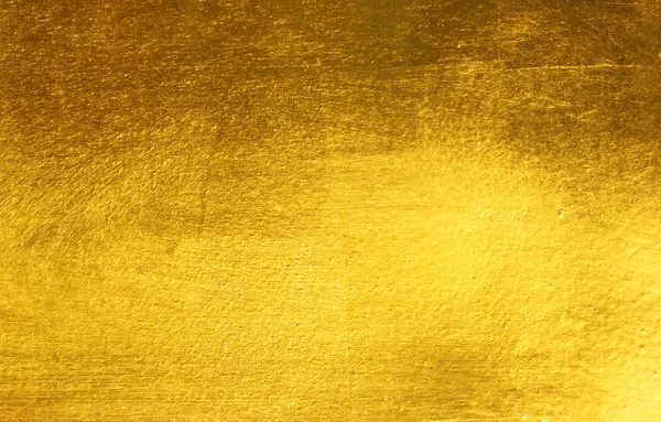 Hoja amarilla brillante lámina de oro textura — Foto de Stock