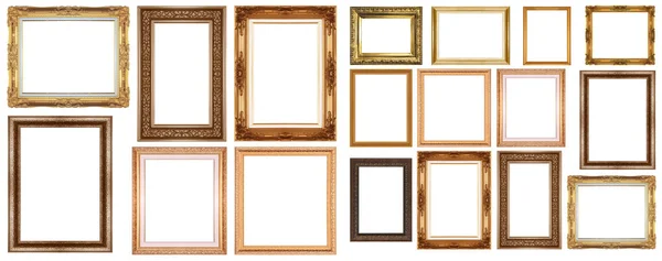 Set van gouden vintage frame — Stockfoto