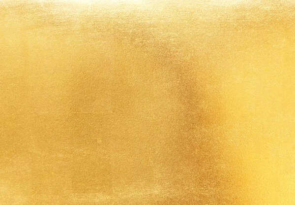 Shiny yellow leaf gold foil texture