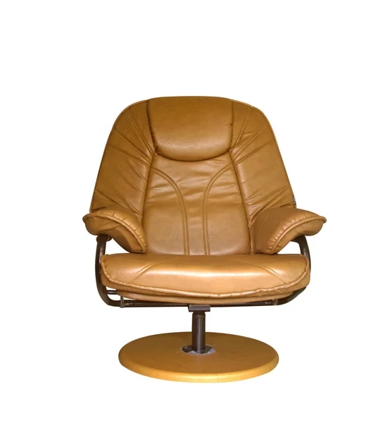 Ancienne chaise en cuir — Photo