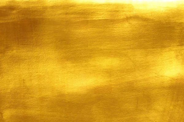 Texture brillante feuille jaune feuille d'or — Photo