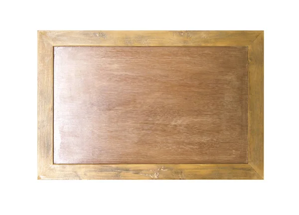 Tablero de madera aislado sobre fondo blanco . — Foto de Stock