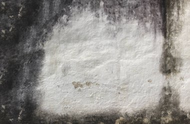Eski çimento duvar siyah