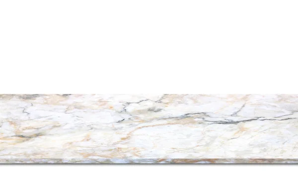 Marmurowe podłogi, licznik na białym tle — Zdjęcie stockowe