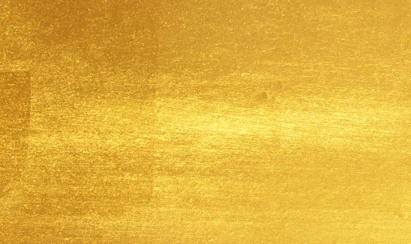 光沢のある黄色葉金箔テクスチャ — ストック写真