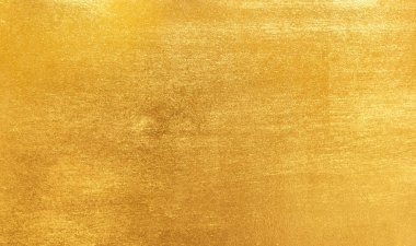 Parlak sarı yaprak altın folyo doku