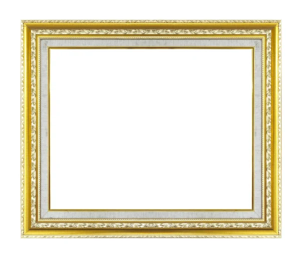 Golden wood frame — Stock Photo, Image