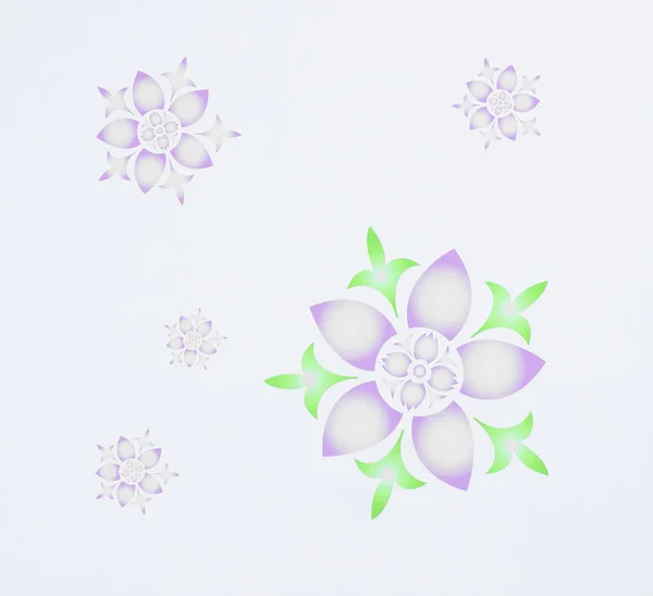 Padrões nas folhas de gesso teto de flores brancas . — Fotografia de Stock