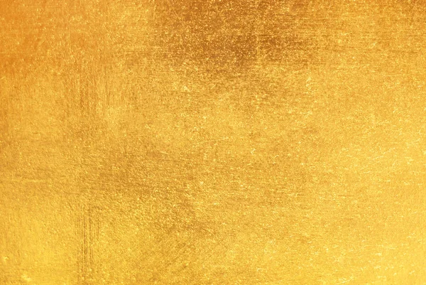 Shiny yellow leaf gold foil texture — Stock Photo, Image