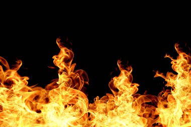 Alevler yanan ısı yangın