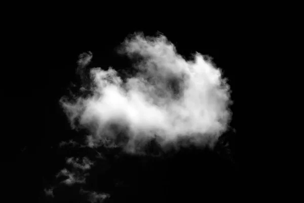 Abstract Fog Smoke Effect Black Background White Smoke — Stock Photo, Image