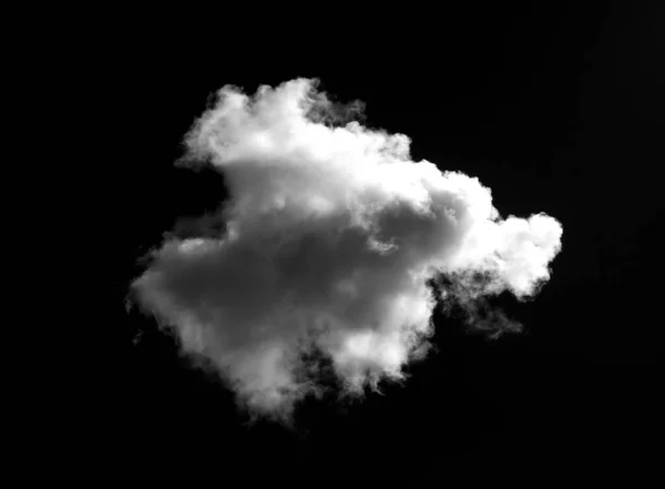 Soyut sis veya duman efekti siyah arkaplan beyaz duman