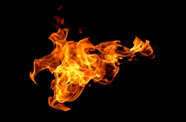 Plamen Teplo Oheň Abstraktní Pozadí Černé Pozadí — Stock fotografie