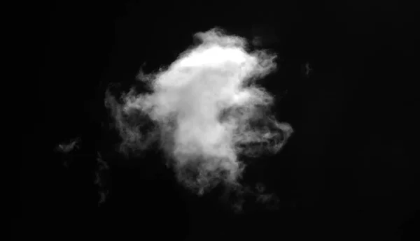 Abstract Fog Smoke Effect Black Background White Smoke — Stock Photo, Image