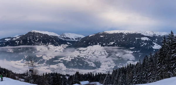 Montagne Innevate Nelle Alpi Austriache — Foto Stock