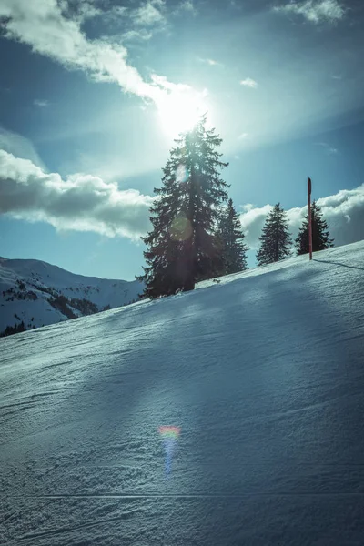 Inverno Nevado Alpes Austríacos — Fotografia de Stock
