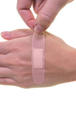 Antibacterial plaster first help pharmacy protection body care different 