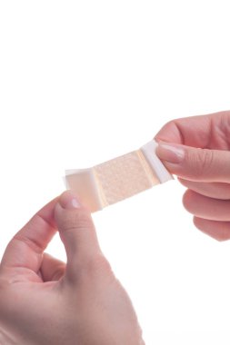 Antibacterial plaster first help pharmacy protection body care different 