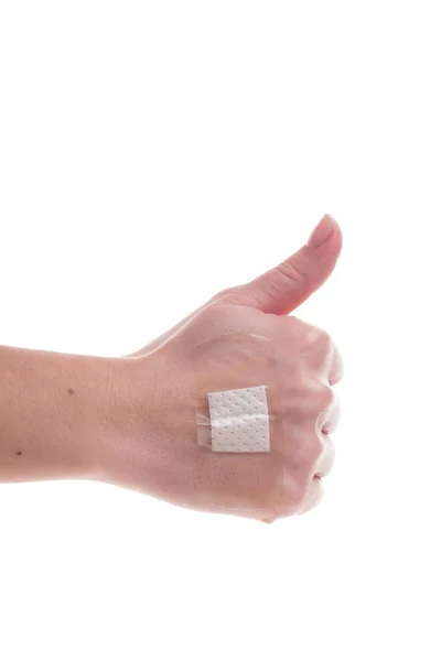 Antibacterial Plaster First Help Pharmacy Protection Body Care Different — Stock Photo, Image