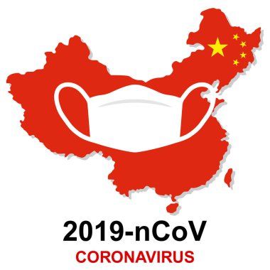 Wuhan coronavirus 2019-nCoV concept. Dangerous chinese nCoV coronavirus. Vector illustration for blog posts, news, articles about 2019-nCoV virus spreading worldwide from Chinese city Wuhan.