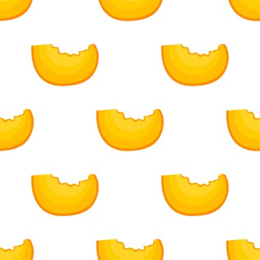 Çizgi filmdeki, beyaz arka planda kesilmiş egzotik şeftali dilimi deseni. Sağlıklı yaşam için yaz meyveleri. Organik meyve. Herhangi bir tasarım için vektör illüstrasyonu.