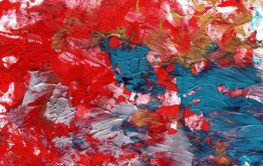 Turuncu ve deniz mavisi çağdaş resim arkaplanı