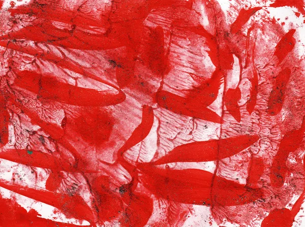 Taches rouges peinture abstraite fond — Photo