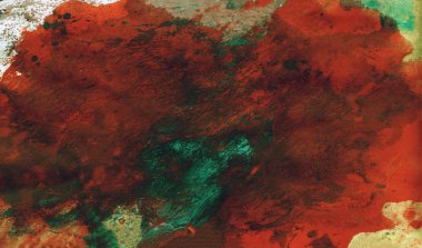 Parlak kırmızı ve yeşil sıçrama soyut resim arkaplanı.