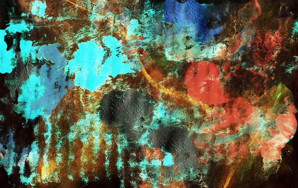 Яркие цвета цветочный современный абстрактный фон живописи — стоковое фото
