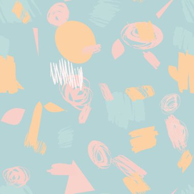 Soyut modern dikişsiz desenli turkuaz arkaplan.