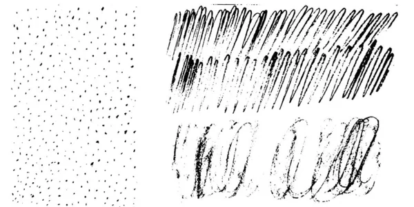 Гранж фон с грубыми мазками кисти, краски, Дауб, следы краски, линии, пятна, мазки — стоковый вектор