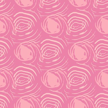 Soyut pembe çiçek desenli, el çizimi pastel, romantik arka plan..