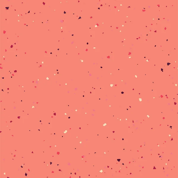 Коралловые цвета терраццо безморщинистый рисунок . — стоковый вектор