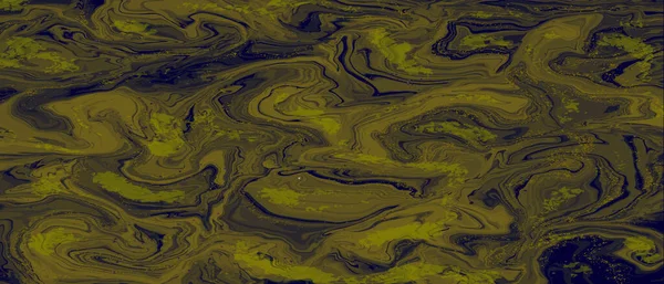 Chartreuse Avec Fond Tendance Bannière Horizontale Peinture Effet Marbre Pour — Image vectorielle