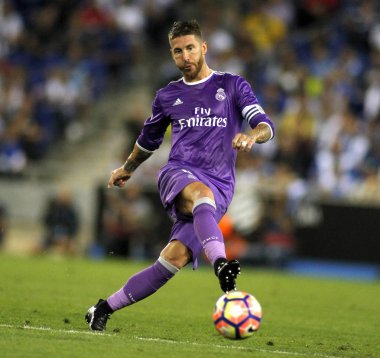 Sergio Ramos of Real Madrid clipart