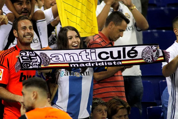 Apoiantes do Real Madrid — Fotografia de Stock