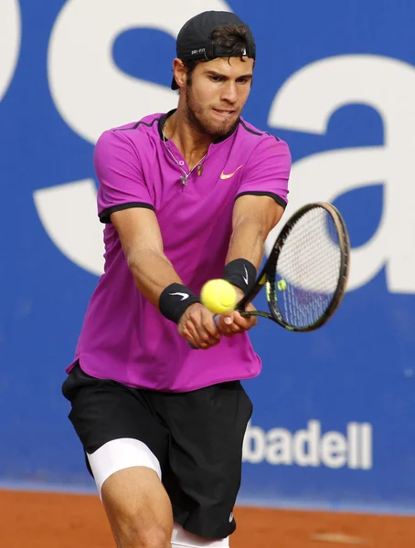 俄罗斯网球选手卡伦 Khachanov — 图库照片