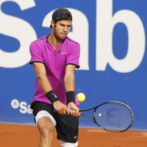 俄罗斯网球选手卡伦 Khachanov — 图库照片