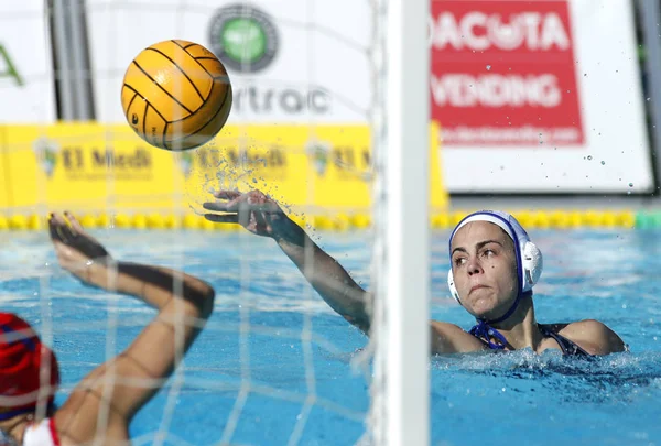 Barcelona Espanha Feb Olga Domenech Sabadell Ação Durante Uma Final — Fotografia de Stock