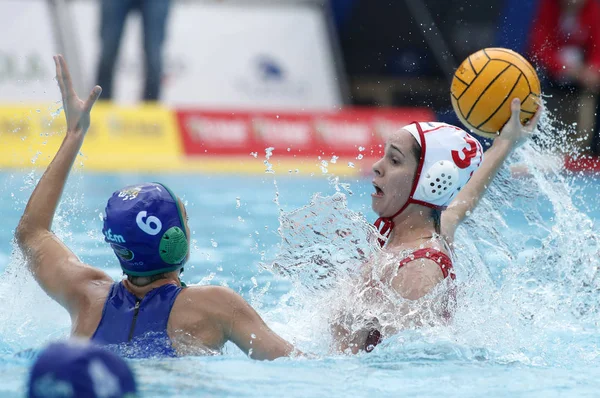 Barcelona Spain Feb Noelia Mora Terrassa Action Copa Reina Match — Stock Photo, Image