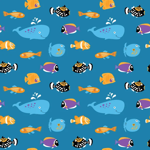 Güzel deniz egzotik balık ile sorunsuz doku