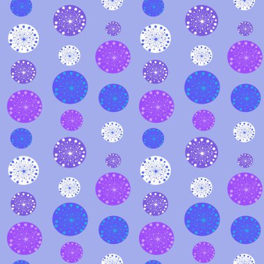 Soğuk tonlarda soyut Noel seamless modeli