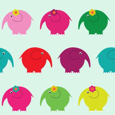 Filler bir çocuk tarzı ile Seamless şirin modeli