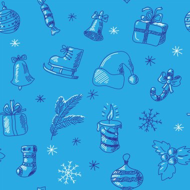 Sevimli Noel süsleme bir kış Tema