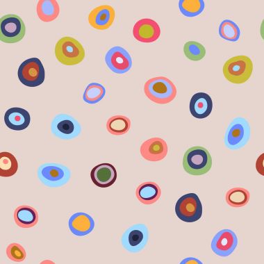 Parlak eşmerkezli daireler ile şirin sorunsuz arka plan
