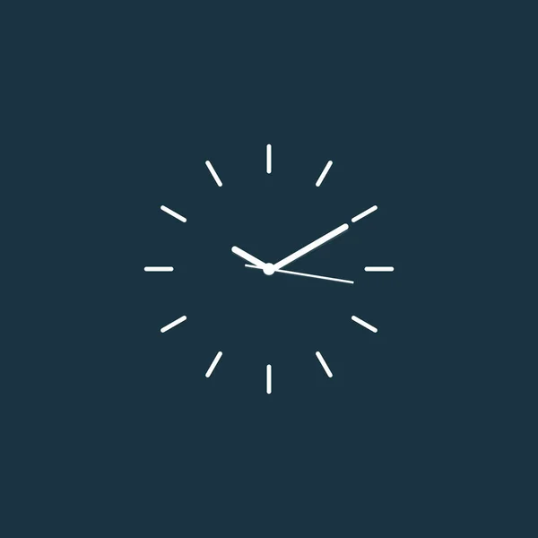 Годинник Мінімальний Лінійний Плаский Вектор — стоковий вектор